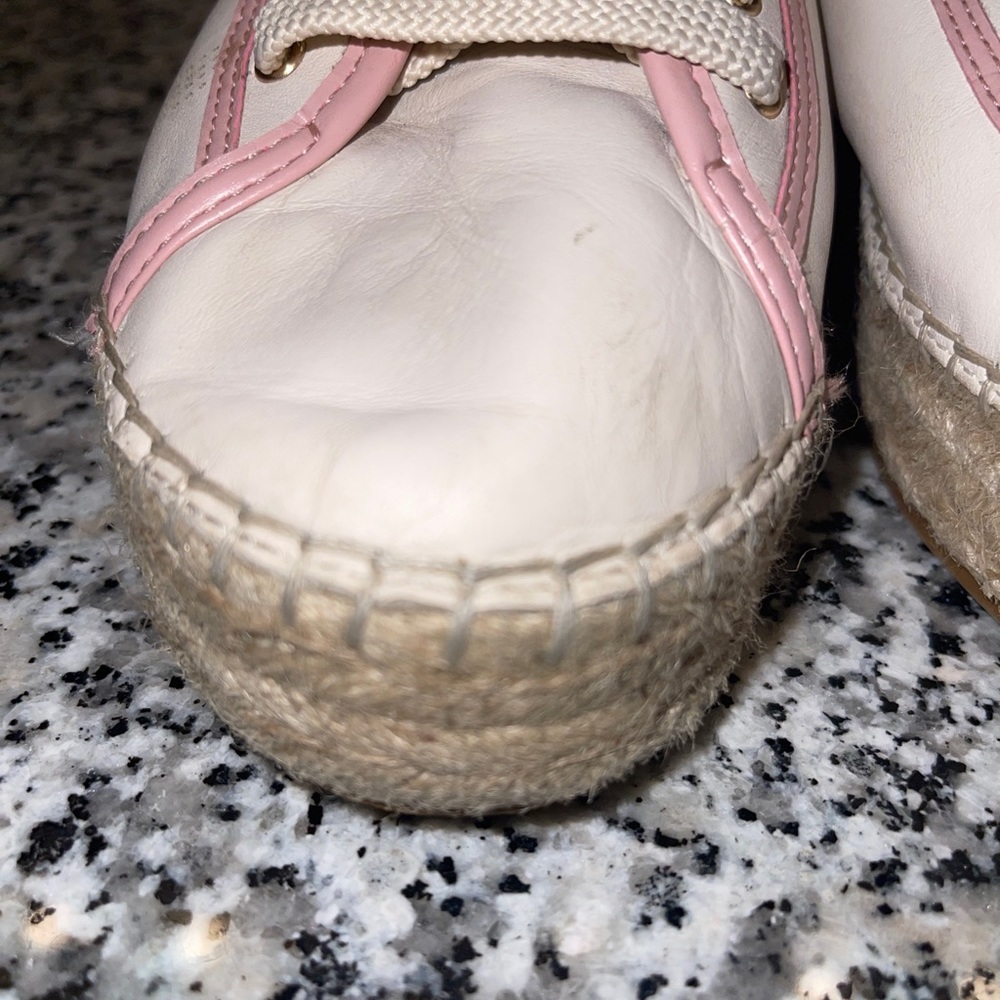 Coach  Shoes Blue Leather Color Beige/Pink  Size 6 B - Picture 8 of 8